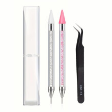 Wax Pencil For Rhinestones Rhinestone Picker Dotting Pen Dual Ended Diamond Painting Wax Pencil Gems Crystals Picker Pen Nail Art DIY Decoration Tool