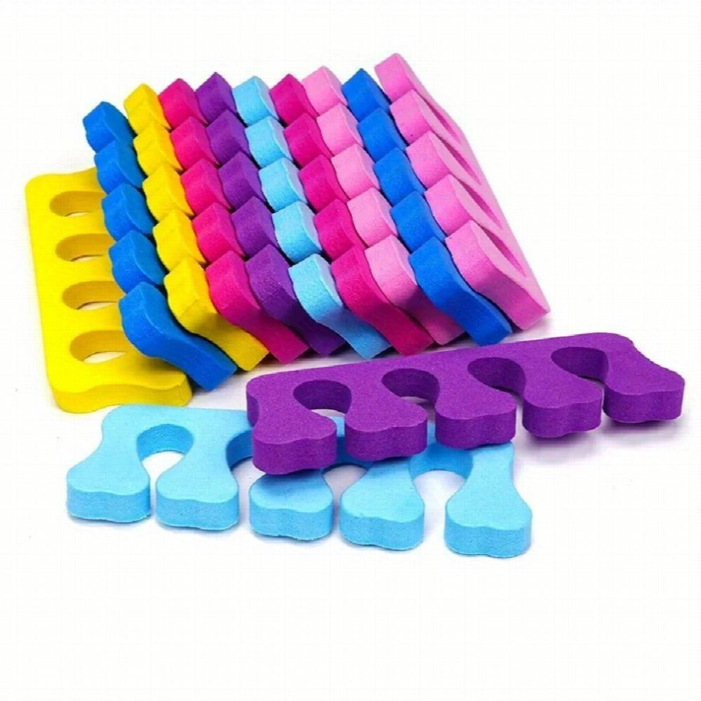 30pcs Soft Sponge Foam Nail Dispensers Disposable Toe Separators for Pedicure Tools and Nail Art