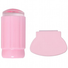 Nail Art Pink Silicone Seal Nail Polish Stamping DIY Scraper Kit Manicure Tools
