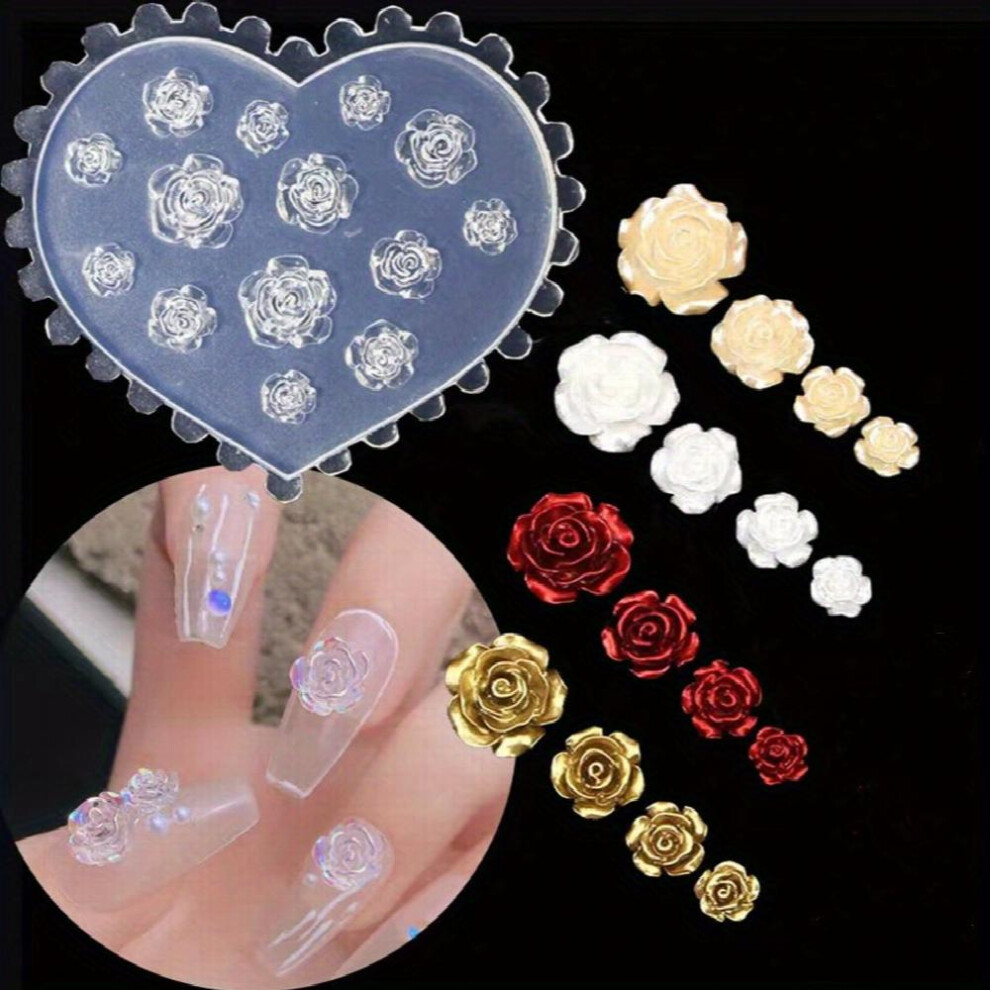 3D Silicone Nail Art Mold Small Flowers for Manicures and Nail Decorations