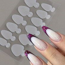 Double Sided Adhesive Glue Waterproof Breathable Jelly Double Sided Adhesive Tabs Nail Glue Transparent Clear Sticker Tape for False Nail Tips Manicur