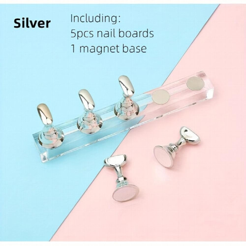 Nail Holder Set Nail Bracket Base False Nail Magnet Fixed Bracket Crystal Tool Beginner Practice Stand 2