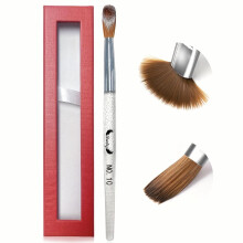 Acrylic Nail Brush Professional Nail Art Powder Brush Manicure Tool Kolinsky Acrylic Nail Art Brush For DIY Home Salon Nail Art DIY