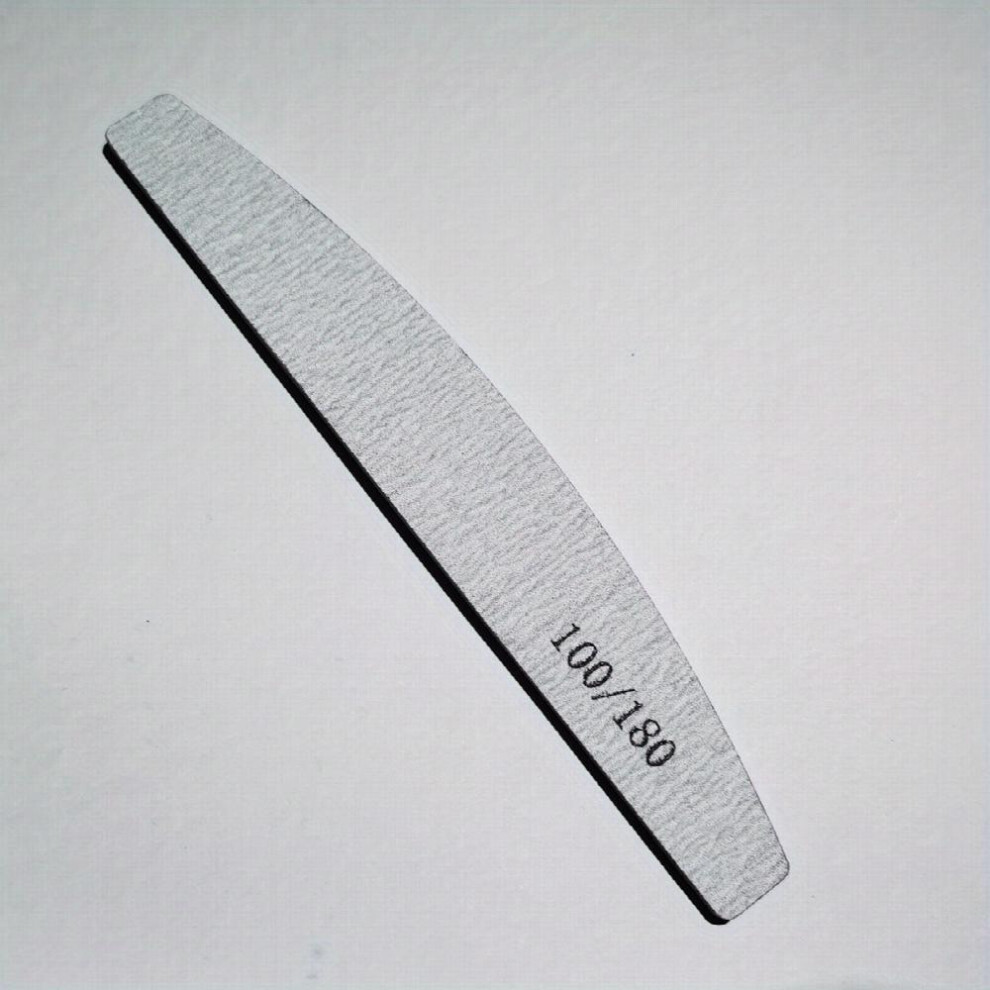 Manicure Pedicure Nail File Styling Tools Half Moon Nail Art Sanding Files Buffer Nail Care Tool