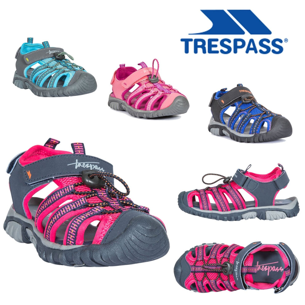 (11, Heather Rose) Trespass Kids Sandals Casual Walking Shoes
