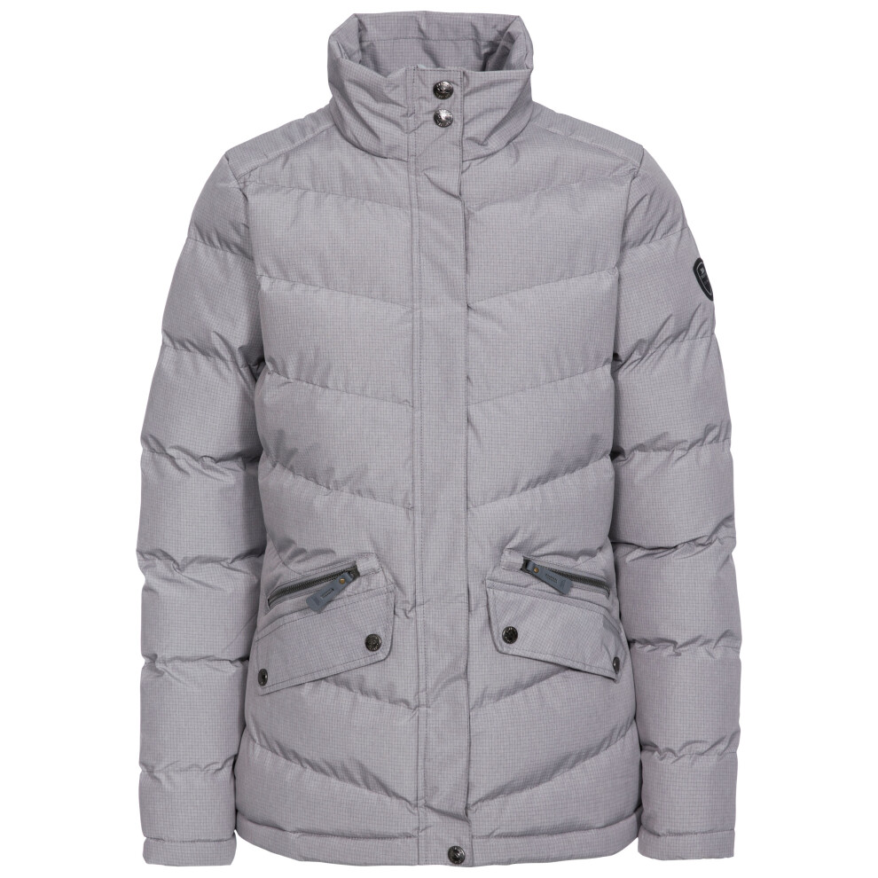 (6, Platinum Marl) Trespass Womens Padded Jacket Coat Angelina