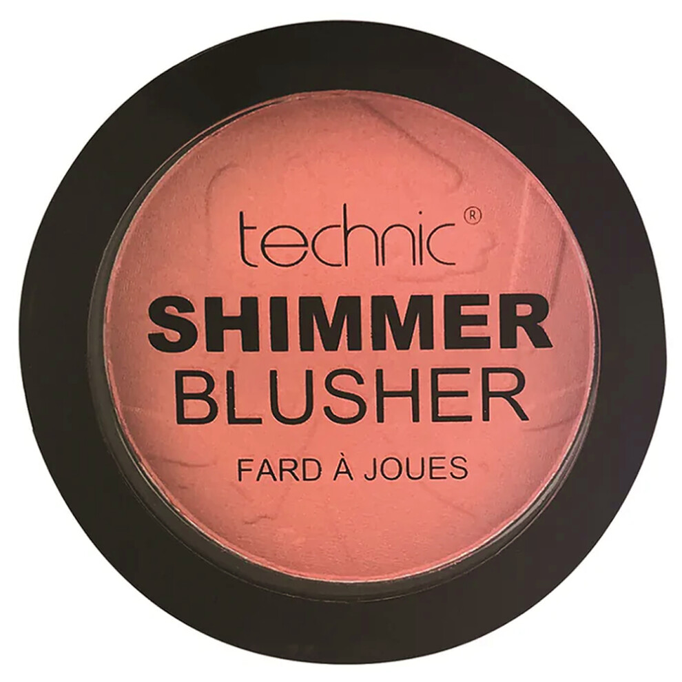 (Coral Bay) Technic Shimmer Blusher Powder Blush Vegan