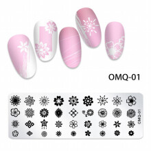 Marble Christmas Halloween Nail Stamping Plates Create Stunning Nail Art Designs with Ease