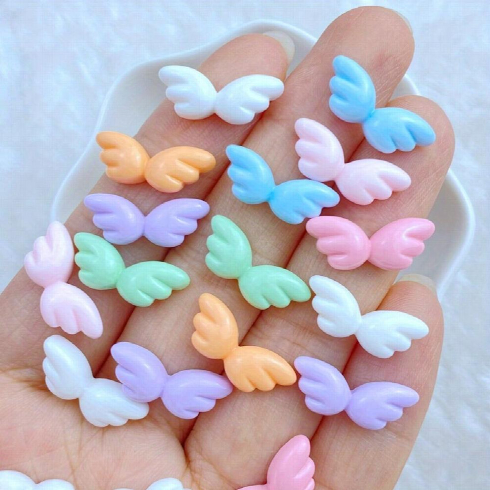 30pcs Resin Wing Nail Art Charms Flatback Nail Art Accessories For DIY Nail Art Decoration Nail Art Supplies For Women And Girls