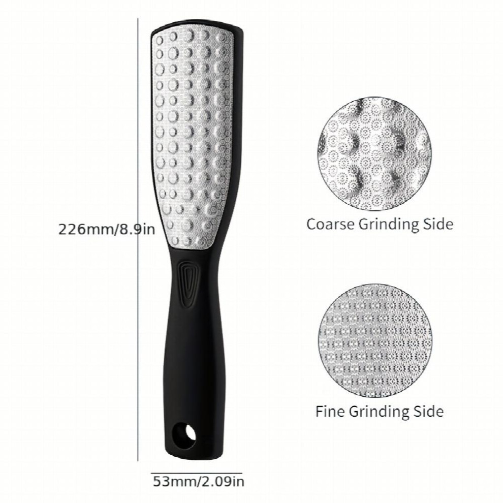 Stainless Steel Foot File Exfoliating Pedicure Device Foot Files Callus Remover Heel Scraper For Cracked Heels