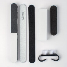 Nail Art Buffer File Block Professional Manicure Tools Kit Nail Files Brush Nail Art Tools Set