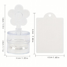 Nail Art Stamper Tools Transparent Seal Crystal Silicone Head DIY Manicure Print Tool Nail Art Accessories