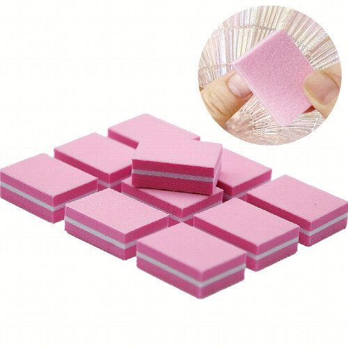 10 Pcs Double sided Mini Nail Buffer Block Colorful Sponge Nail Polish Sanding Buffer Strips Nail File Blocks Manicure Tools 1