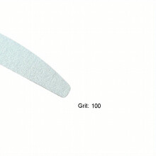 Nail Polishing Tool Set 1pcs Half moon Stainless Steel Sheet With 10pcs Grey Replaceable Sandpaper Patches