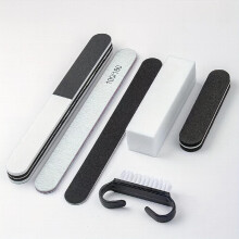 6 Pcs Nail Art Buffer File Block Professional Manicure Tools Kit Rectangular Nail Files Brush Nail Art Tools