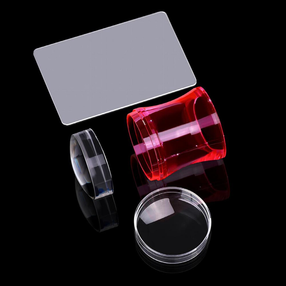 Nail Art Scraper Silicone Seal Nail Stamping Printing Tips Tool Operate For Salon