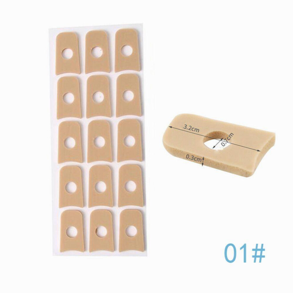 Beige Self Stick Corn Cushions For Foot Pain Relief Reducing Rubbing And Callus Pads Foam Protection Pads For Toes