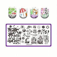Stainless Steel Nail Stamping Plates Shapes Image Stamp Template Nails Printing Tool Nail Art Decoration Nail Decals Tools 6