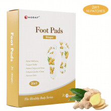 10 pads 100 Natural Organic Ginger Bamboo Detox Foot Pads Deep Cleansing Odor Removal Pain Relief Improved Sleep