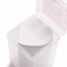 Heart Shaped Nail Wipes with Candy Colored Embroidery and Magic Cotton for Eyelash Glue Cleaning and Convenient