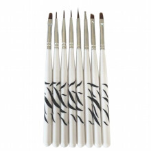 8pcs Nail Art Painting Line Pen Drawing Brushes Pen Set Nail Brush DIY Carving Point Drilling Dotting Pen Nail Tools Manicure Accessories