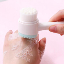 1pc Double Side Facial Cleanser Brush