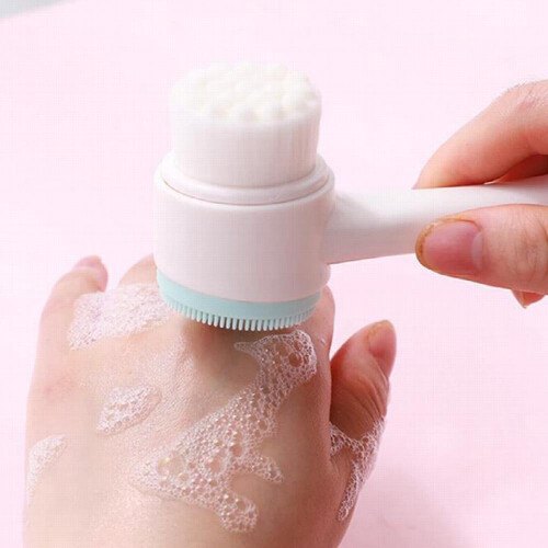 1pc Double Side Facial Cleanser Brush