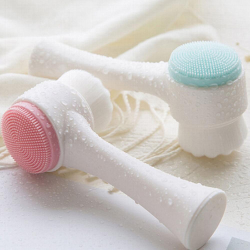 1pc Double Side Facial Cleanser Brush 1