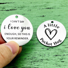 Pocket Hug Token Gift Keychains For Husband Wife Anniversary Valentines Birthday Boyfriend Girlfriend Couple