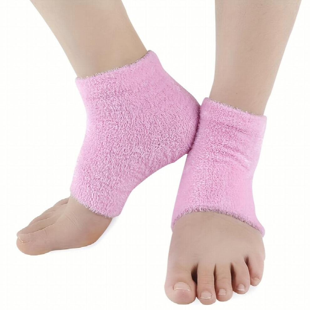 2 4pcs Moisturizing Fuzzy Sleep Socks With Essential To Soften And Hydrate Dry Cracked Heels Good Gift For Girl And Mom-image-OPC-PDH6Q2X-NEW