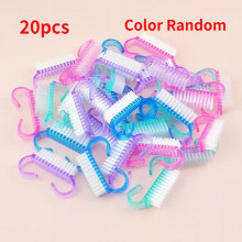 10 20 30 50 Pcs Handle Grip Nail Brush Fingernail Scrub Cleaning Brush Nail Art Remover Brush Pedicure Manicure Brushes