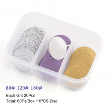 60pcs box 25mm Foot Dead Skin Sandpaper Foot Calluses Cuticle Callus Hard Dead Skin Remover Tool Replaceable Sanding Paper Pedicure Tool