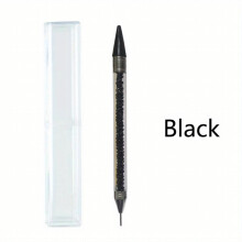 Nail Rhinestone Picker Dotting Tool Dual Ended Pen DIY Nail Art Tool With Acrylic Handle For Manicure