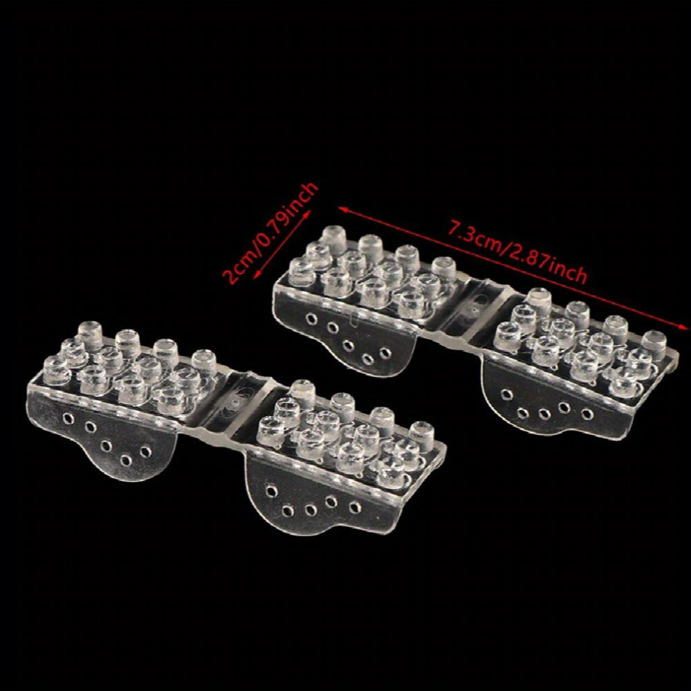 1 Pair Silicone Toe Separators For Bunion Correction Hallux Valgus Thumb Overlapping Repair Toe Clamp Toe Separators
