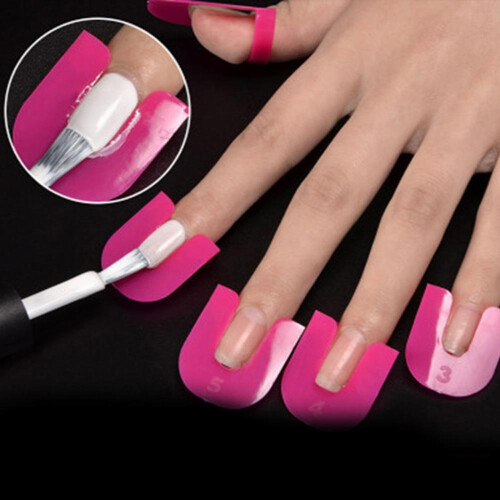 26Pcs U Curve Shape Nail Protector Nail Polish Spill Proof Protector Tools Nail Art Tool For Makeup Beginner 1