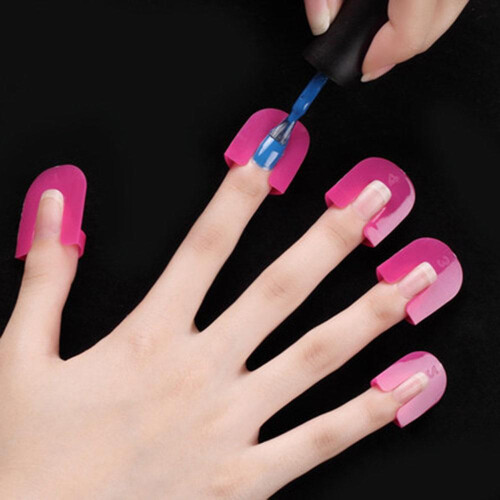 26Pcs U Curve Shape Nail Protector Nail Polish Spill Proof Protector Tools Nail Art Tool For Makeup Beginner 2