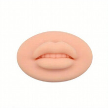 Semi Permanent Makeup Tattoo Artists Lip Mannequin with 5D Open Mouth Lips and Teeth for Practice and Skin Training
