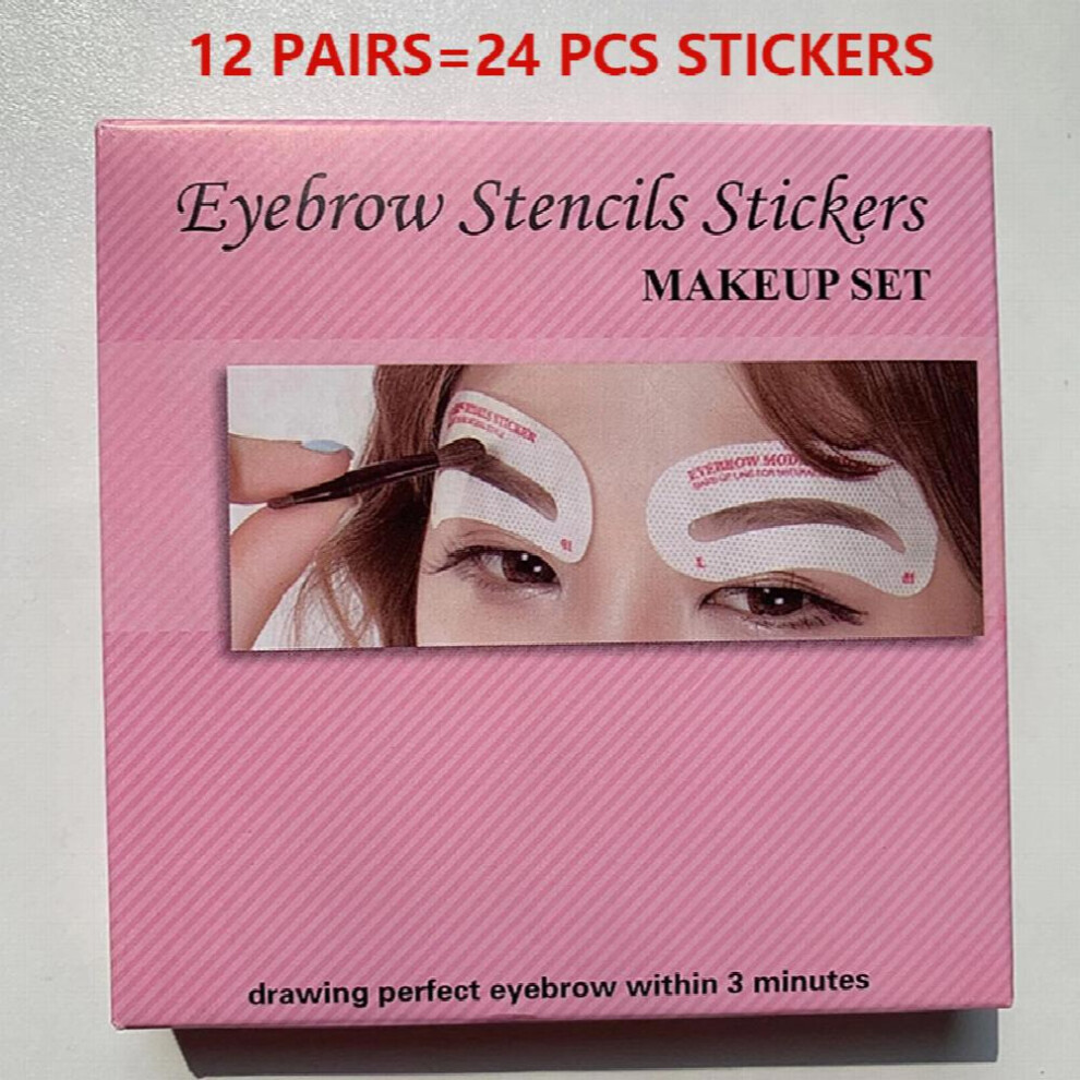 Perfect Eyebrow Stencil Sticker Set Draw Evenly and Naturally Enhanced Brows