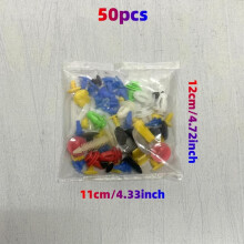 100 Pcs bag Car Plastic Fastener Automobile Nylon Fastener Mixed Rivets Door Nail Inner Plate Fastener Automobile Universal Fastener