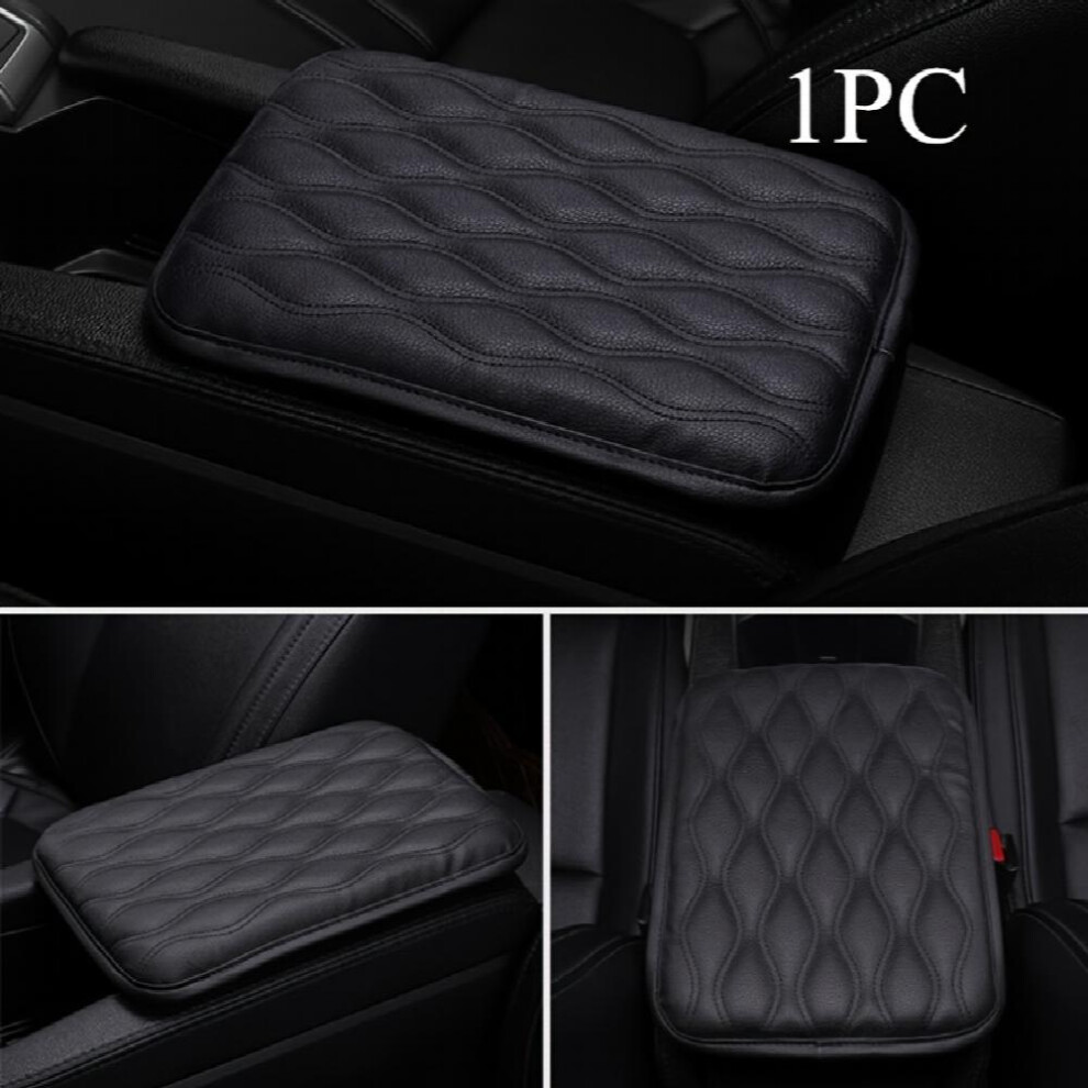 1Pc Leather Car Armrest Mat Universal Interior Auto Armrests Storage Box Mats Dust Proof Cushion Cover Armrest Waterproof Protector 885677457612