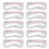 10Pcs Precisely Position Eyebrow Stencils Attach Tightly One Step Eyebrow Template Kit Professional Portable Eyebrow Shaping Stencils 1