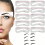 10Pcs Precisely Position Eyebrow Stencils Attach Tightly One Step Eyebrow Template Kit Professional Portable Eyebrow Shaping Stencils 2