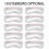 10Pcs Precisely Position Eyebrow Stencils Attach Tightly One Step Eyebrow Template Kit Professional Portable Eyebrow Shaping Stencils 10