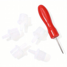 Blocking Needle Opener With Glue Bottle Nozzle Caps 6pcs Universal Eyelash Glue Replacement Eyelash Glue Bottle Nozzle Caps False Lash Grafting Adhesi