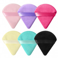 6pcs Triangle Powder Puff To Make Your Skin Flawless Soft Makeup Powder Puffs For Face Beauty Setting Powder Puff Under Eyes And Corners Makeup Tool