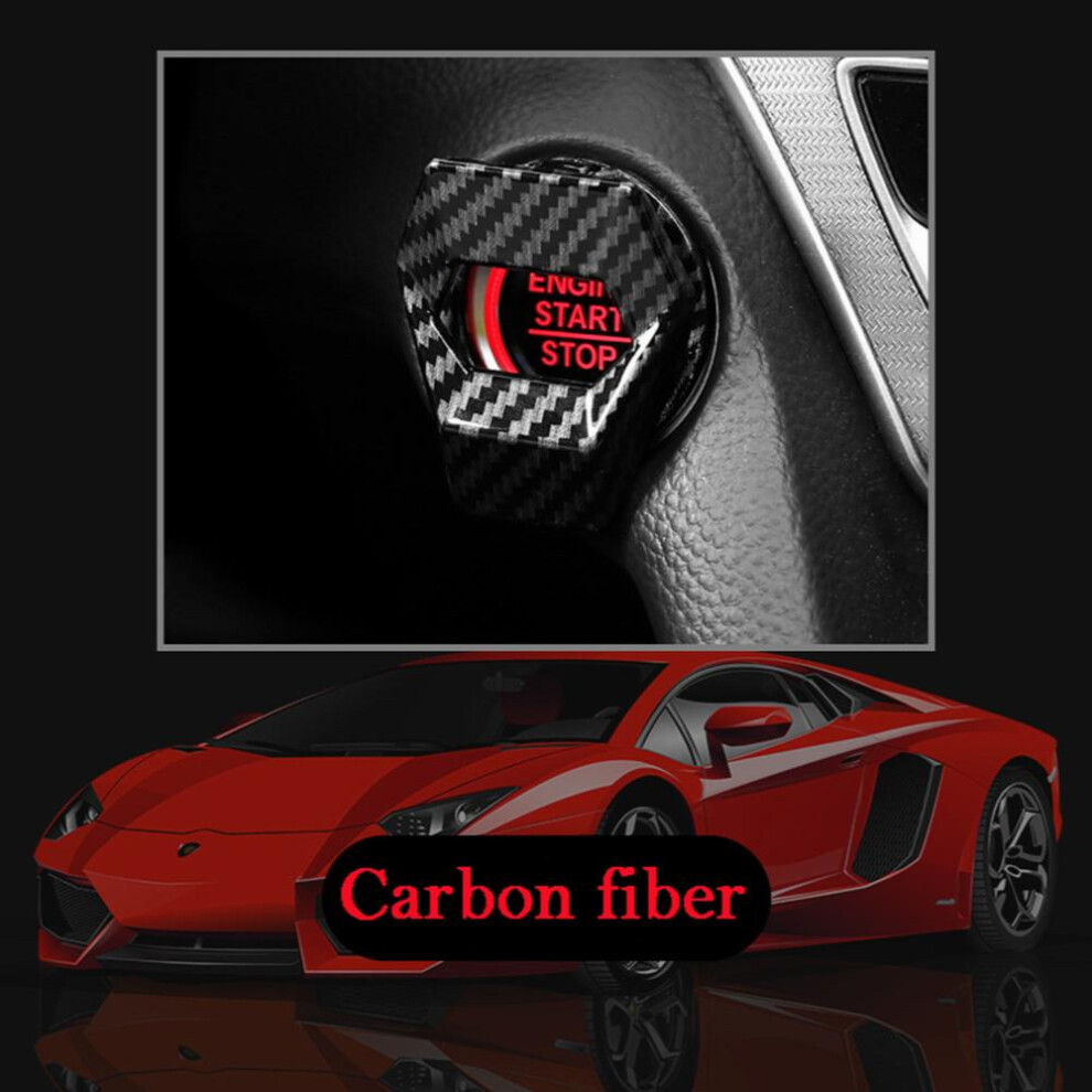 Car Engine Start Stop Switch Button Cover Decorative Auto Accessories Push Button Sticky Cover 885677458237