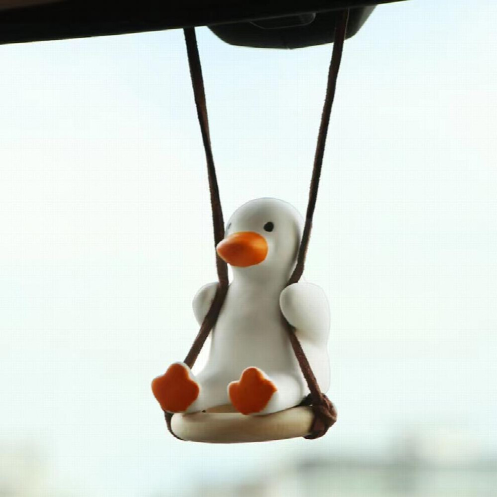 Swing Duck Pendant Car Rearview Mirror Pendant Ornament 885677459357