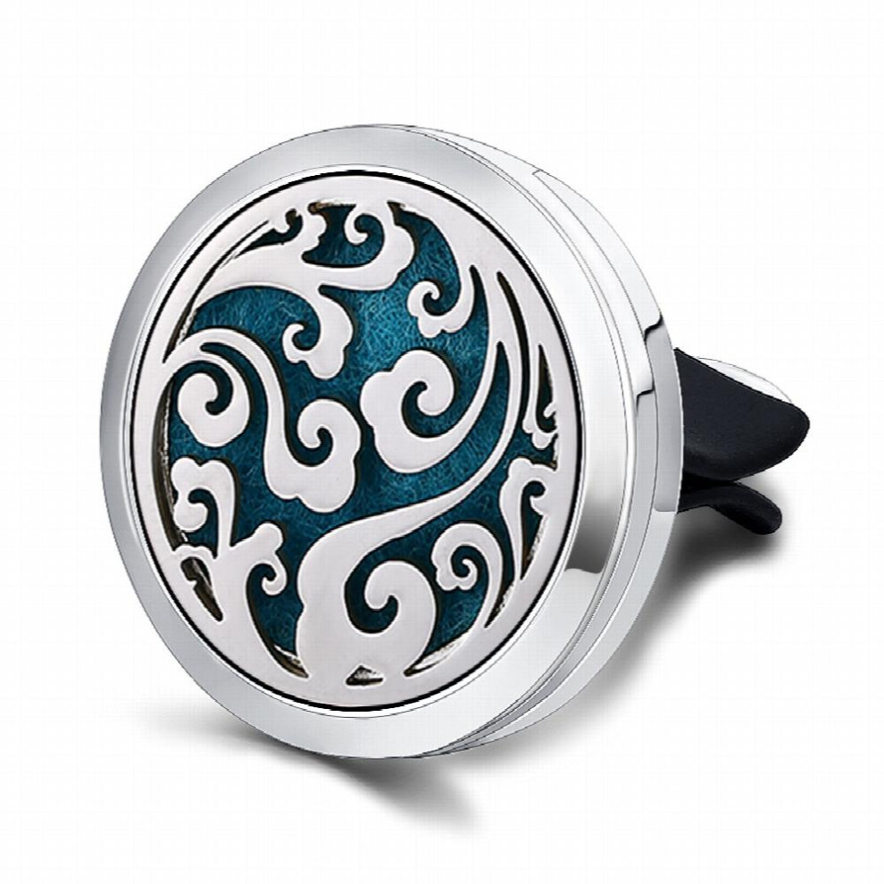 Aromatherapy Locket Car Diffuser Air Freshener Purifier With 10Pcs Pads Randomly 885677459777