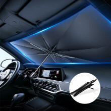 Protect Your Car From The Sun With This Portable Foldable Car Windshield Sunshade