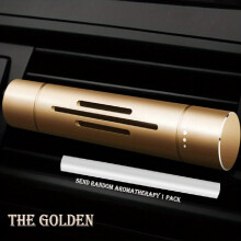 Aluminum Alloy Car Perfume Car Invisible Aromatherapy Stick Air Conditioning Outlet Clip Type Three Dimensional Decoration Car Aromatherapy